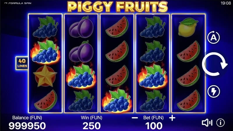 Piggy Fruits - activering van de hoofdspelmodus